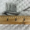 Silver Leaf Hair Pin Comb with Chain Set Photo 3