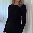 Elliatt NWT  Nebulous Mini Dress, Long Sleeve Crystal Fringe Size Medium Photo 6