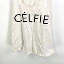 American Apparel  Cream Scoop Neck Sleeveless Graphic Tank Top Photo 8