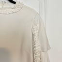 Alexis  Marianne Dress in Ivory ruffle tiered sleeve high neck medium m Photo 6