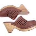 Veronica Beard NEW  Hardie Woven Leather Clogs Hazelwood Brown 8 Boho Earthy Photo 8