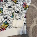 Looney tunes all over print pull over hoodie size xs Photo 1