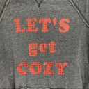Grayson Threads LET'S GET COZY SOFT COTTON BLEND GRAPHIC HOODIE SIZE XS Photo 2