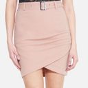 Bebe Cameo Rose Belted Wrap Skirt Photo 0