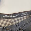 Eddie Bauer  Boyfriend Relaxed Leg Flannel Lined Gray Jeans EUC Sz 12 Women’s Photo 4