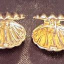 Boutique Gold Seashell Large Stud Earrings Photo 2