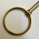 Gorjana  gold tone circle pendant necklace Photo 9