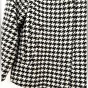 Banana Republic  Pea Coat Wool Jacket size XS houndstooth print black and white Photo 1