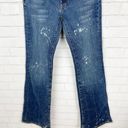 Bebe  Paint Splatter Jeans with Embellished Pockets Size 28 Photo 1