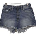 Abercrombie & Fitch Womens  Curve Love High Rise Short Blue Jean Shorts Size 27 4 Photo 0