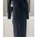 STAUD Humboldt Satin Lapel Gown Maxi Dress in Black Size M New w/Tag Retail $465 Photo 12