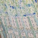 Rococo 💕 SAND💕 Elan Maxi Dress ~ Green Blue Floral Print 100% Cotton  Small NWT Photo 5