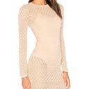 Majorelle Gold Knit Pointelle Overlay Midi Dress NWOT XS Photo 0