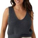 O'Neill NWOT O’Neill Dorie Sleeveless V-Neck Sweater in Slate Gray Size Small Photo 0