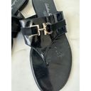 Salvatore Ferragamo  Black Silver Logo Buckle Sandals Size 38 Photo 8