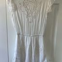 Tiare Hawaii  White Crochet Swim Coverup Romper Photo 4