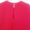 Milly  Red Ruffle Silk Blend Dress Long Sleeves Photo 14