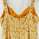 Aeropostale Mustard Yellow Floral Mini Dress -Size Small Photo 2