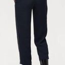 Wilfred Aritzia Jallade Crepe High Waisted Pant Sz 0 Black Tie Front Side Stripe Photo 3