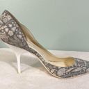 DKNY  Women's Gray Paisley Print Pointed Toe High Stiletto Heel Sandal Size 8 Photo 8