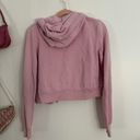 Brandy Melville Light Pink Cropped Hoodie Photo 3