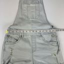 Ymi Denim Overalls Shorts Size 9 / 29 Light Wash Jean Distressed Stretch Photo 4