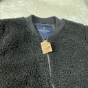 American Eagle  Outfitters Black Sherpa Bomber Jacket Photo 3