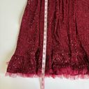 M by MNK Burgundy Sequin V Photo 4