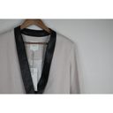 Michelle Mason Mason by  Womens Blazer Jacket 6 Beige Black Single Vent Photo 3