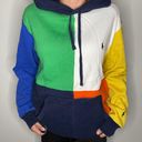 Polo Ralph Lauren Multi Colored Colorblock Hooded Sweatshirt Size M Photo 0