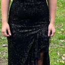 Camille La Vie Black Sequence Prom Dress Photo 0