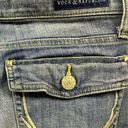 Rock & Republic  Denim Kendall Crop Blue Jeans Embroidered Button Flap Women’s 12 Photo 3