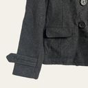 American Eagle  Dark Gray Utilitarian Wool Pea Coat Size M Photo 5