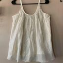 Steve & Barry's NWT Steve & Barry Lightweight White with Metallic Stripe Flowy Tank Medium Photo 6