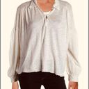 We The Free  Womens Rush Hour Linen Button Henley Top, size XL Photo 0