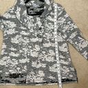 Habitat  Clothes to Live in Floral Black White Cape Stretch Jacket Women Size XS Photo 9