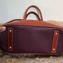 Dooney & Bourke  DB Bordeaux Wine Leather Dome Zip Zip Bag burgandy Photo 6