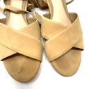 Brian Atwood  Astor Camel Nubuck Lace Up Tie Sandals Size US 8.5 Photo 3