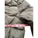 Cole Haan  Women's 40" Signature Hooded Taffeta Down Coat Green Size Extra Small Photo 3