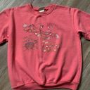 Northern Reflections VTG  Happy Bird Graphic Crewneck Sweatshirt Pink Salmon M Photo 3