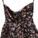 Sans Souci  blue floral strapless dress size small Photo 1