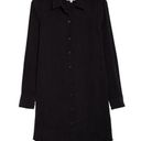 Equipment NWT  Essential in True Black Silk Button Down Shirt Dress S $325 Photo 0