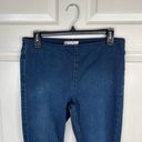 Free People  Women's Flare Jeggings Size 29 Dark Wash Blue Denim Pullon Jeans Photo 3