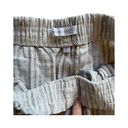 Harmony & Havoc  Striped Linen Pull On Boho Straight Pants Size Large nwt Photo 1