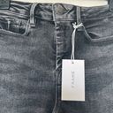 frame denim  NWT Le One Skinny Black Acid Wash Jeans/Denim-Size 1 (24"-28") Photo 3