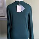 Thread and Supply  micro- modal ribbed Forrest green long sleeve shirt Photo 8