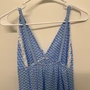 Vintage Blue Checkered Night Down Slip Photo 3