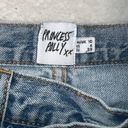 Princess Polly Asymmetric Straight-Leg Jeans Light Wash Denim Photo 4