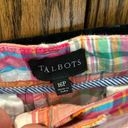 Talbots NWT  | Relaxed Chino Shorts 6” inseam Madras Patchwork Shorts | size 16P Photo 4