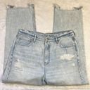 American Eagle Highest Rise 90s Boyfriend Jeans Cotton‎ Denim Size 14 Distressed Photo 7